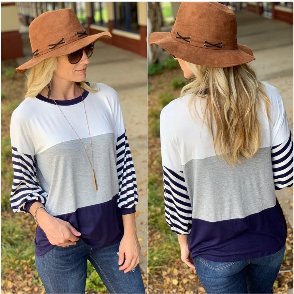 Color block top
